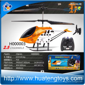 De buena calidad de 2,5 canales 3.7v rc helicóptero batería helicóptero con giroscopio EN71, ASTM, EMC, HR4040